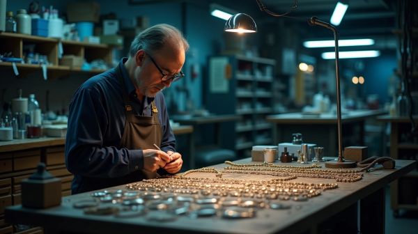 Rôles variés d'un joaillier professionnel en bijouterie